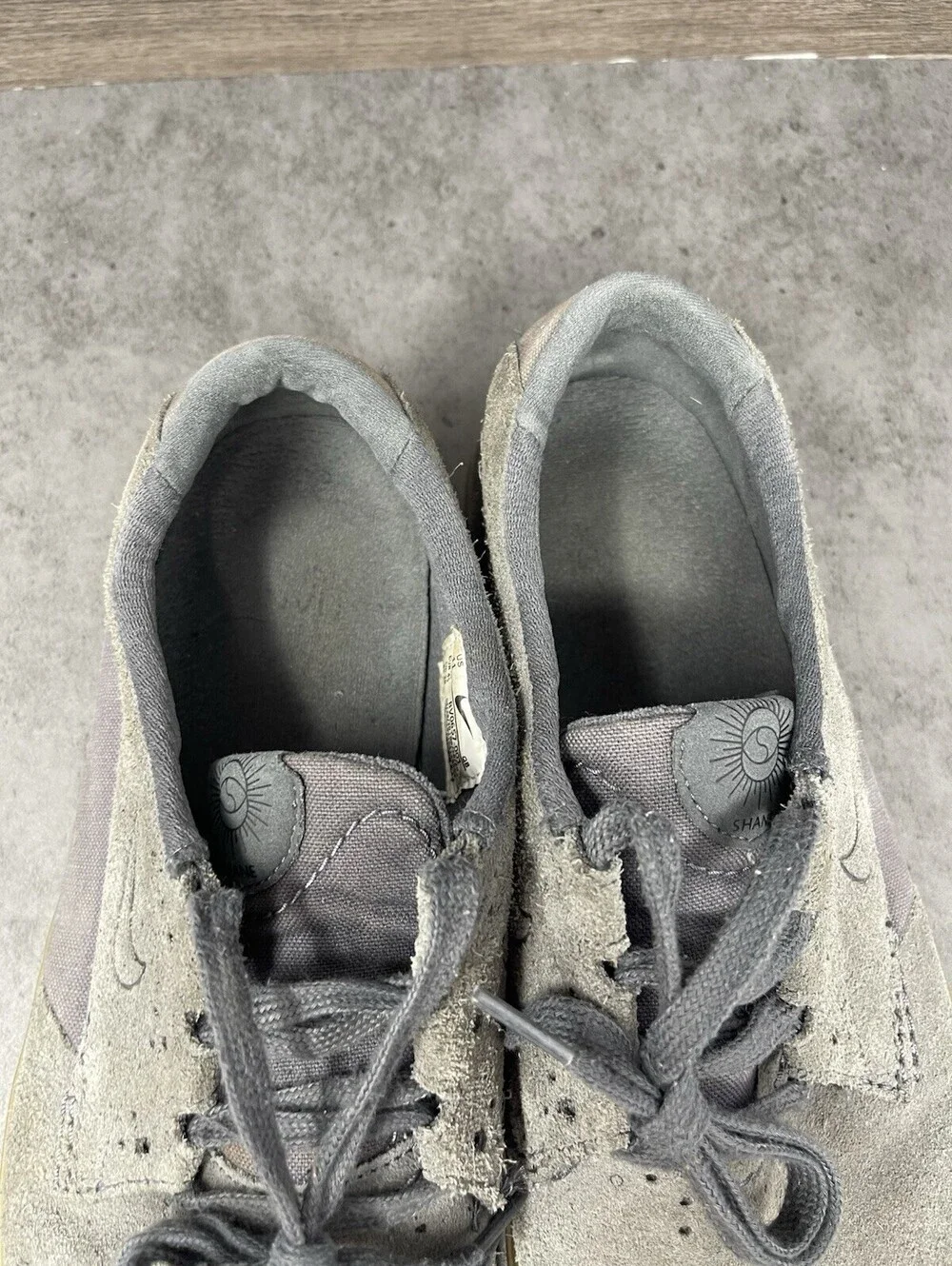 Nike SB Shane Size 11 Mens Grey Gum Suede Skate Shoes Zoom Air BV0657-001
